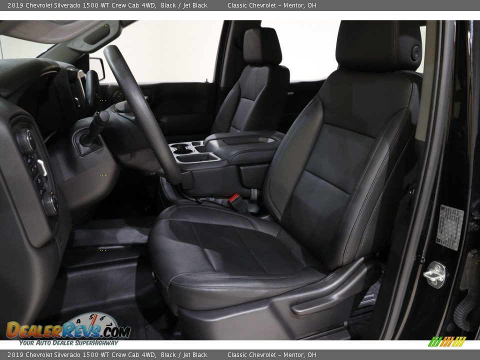 2019 Chevrolet Silverado 1500 WT Crew Cab 4WD Black / Jet Black Photo #5
