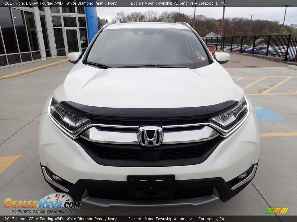 2017 Honda CR-V Touring AWD White Diamond Pearl / Ivory Photo #8