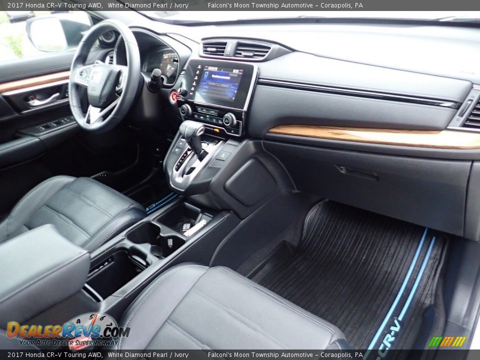 2017 Honda CR-V Touring AWD White Diamond Pearl / Ivory Photo #12