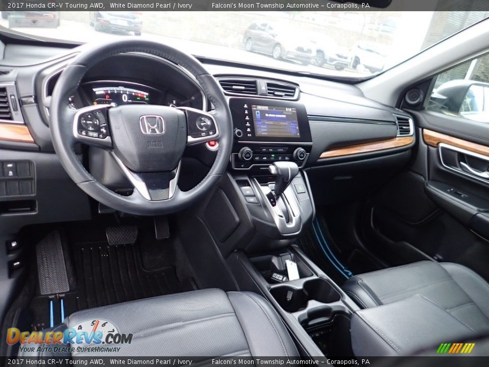 2017 Honda CR-V Touring AWD White Diamond Pearl / Ivory Photo #17