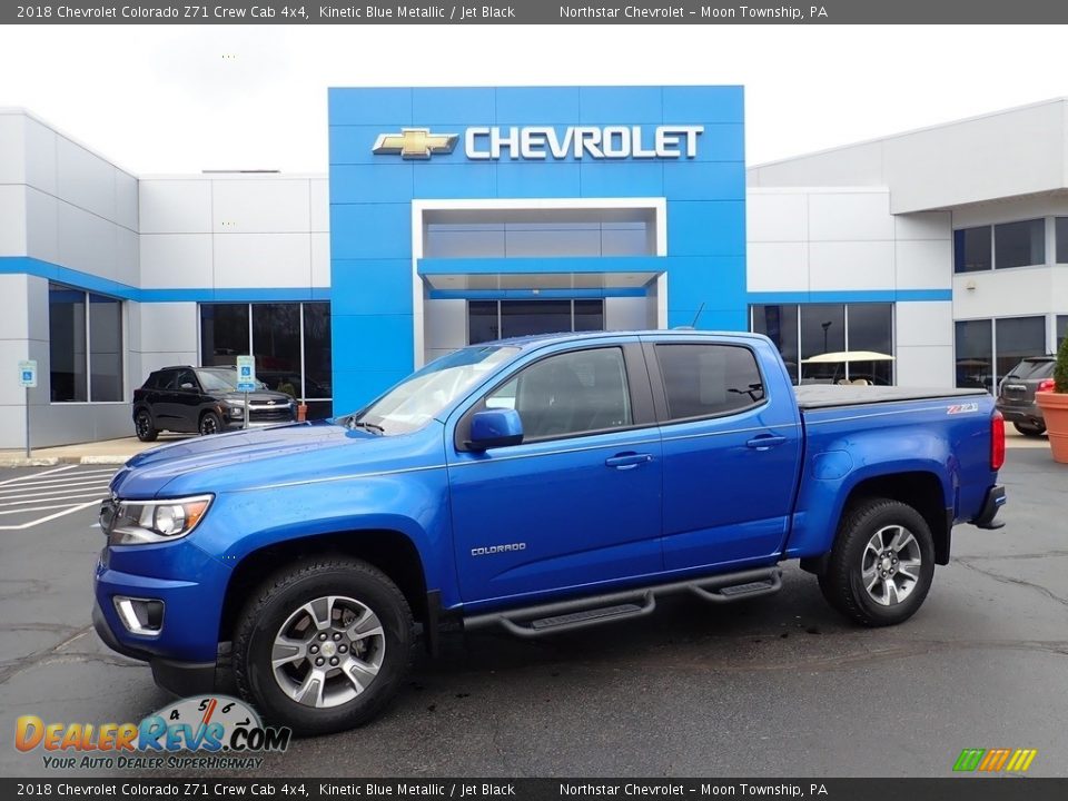 2018 Chevrolet Colorado Z71 Crew Cab 4x4 Kinetic Blue Metallic / Jet Black Photo #1