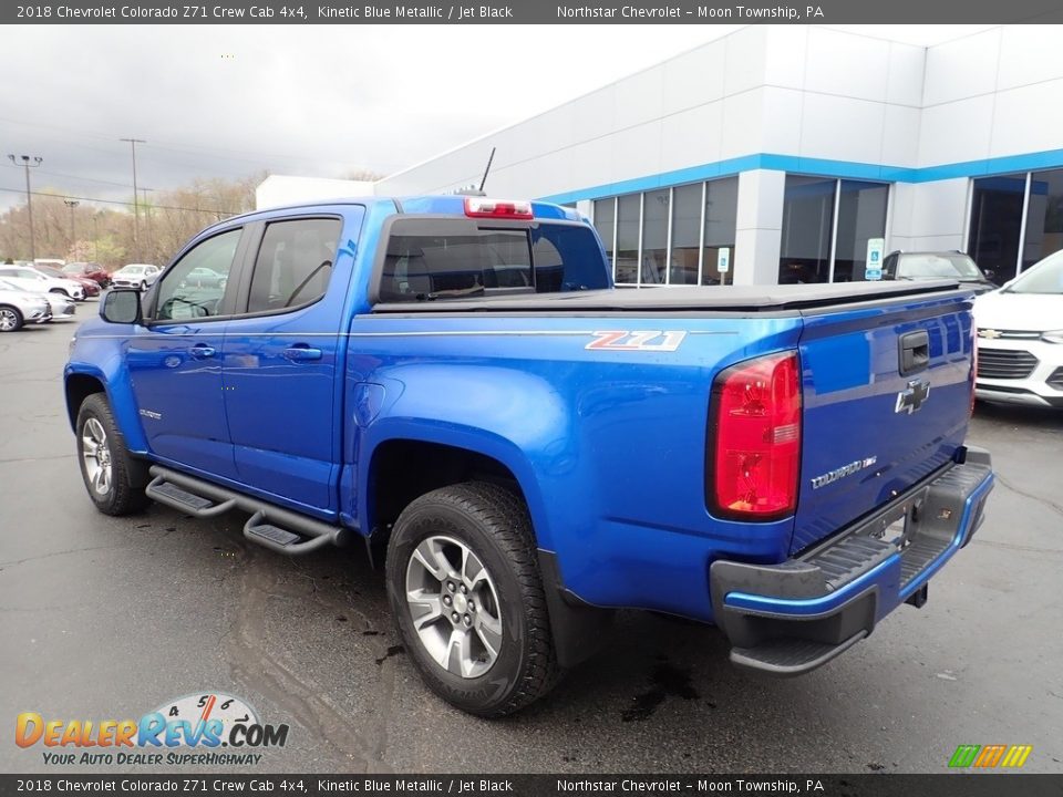 2018 Chevrolet Colorado Z71 Crew Cab 4x4 Kinetic Blue Metallic / Jet Black Photo #4