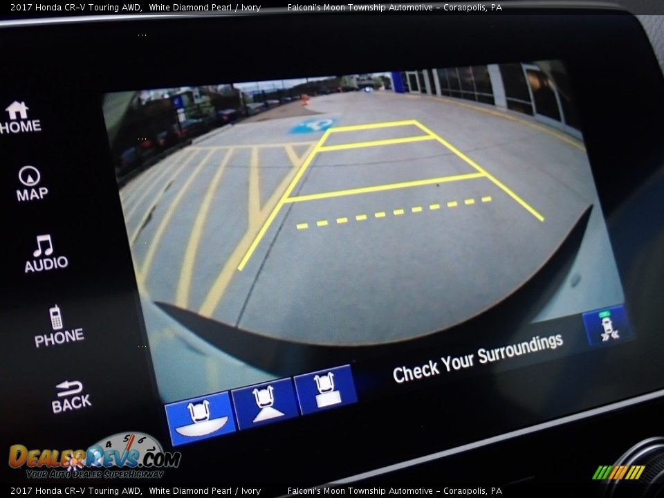 2017 Honda CR-V Touring AWD White Diamond Pearl / Ivory Photo #25