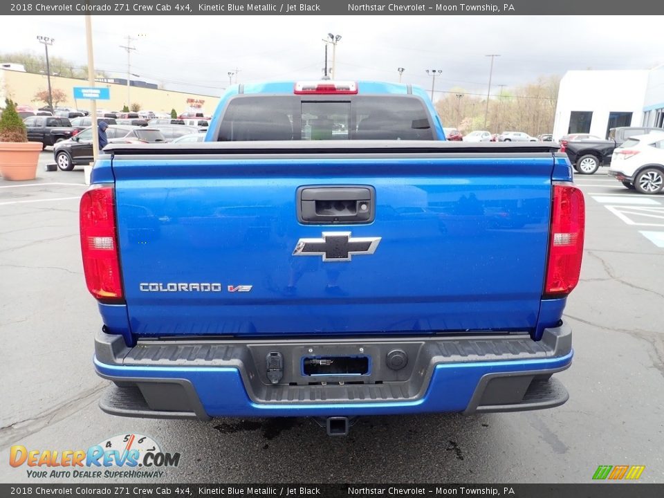 2018 Chevrolet Colorado Z71 Crew Cab 4x4 Kinetic Blue Metallic / Jet Black Photo #6