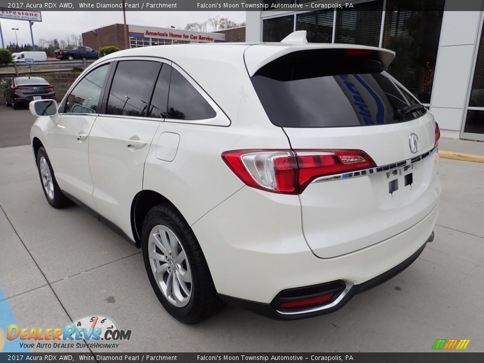 2017 Acura RDX AWD White Diamond Pearl / Parchment Photo #2