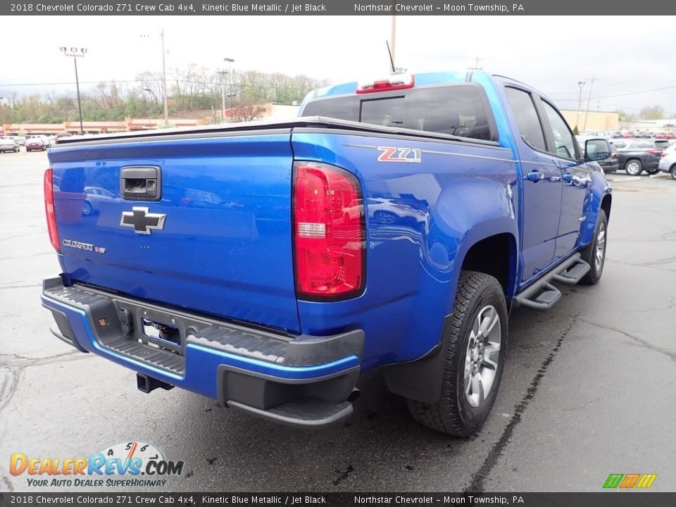2018 Chevrolet Colorado Z71 Crew Cab 4x4 Kinetic Blue Metallic / Jet Black Photo #7