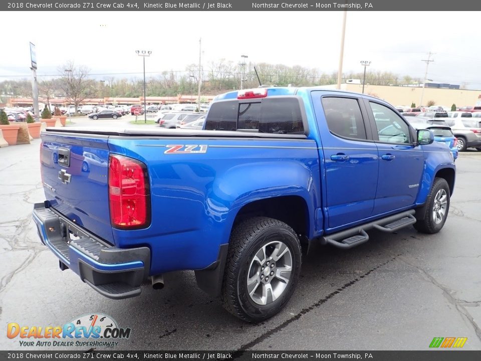 2018 Chevrolet Colorado Z71 Crew Cab 4x4 Kinetic Blue Metallic / Jet Black Photo #8