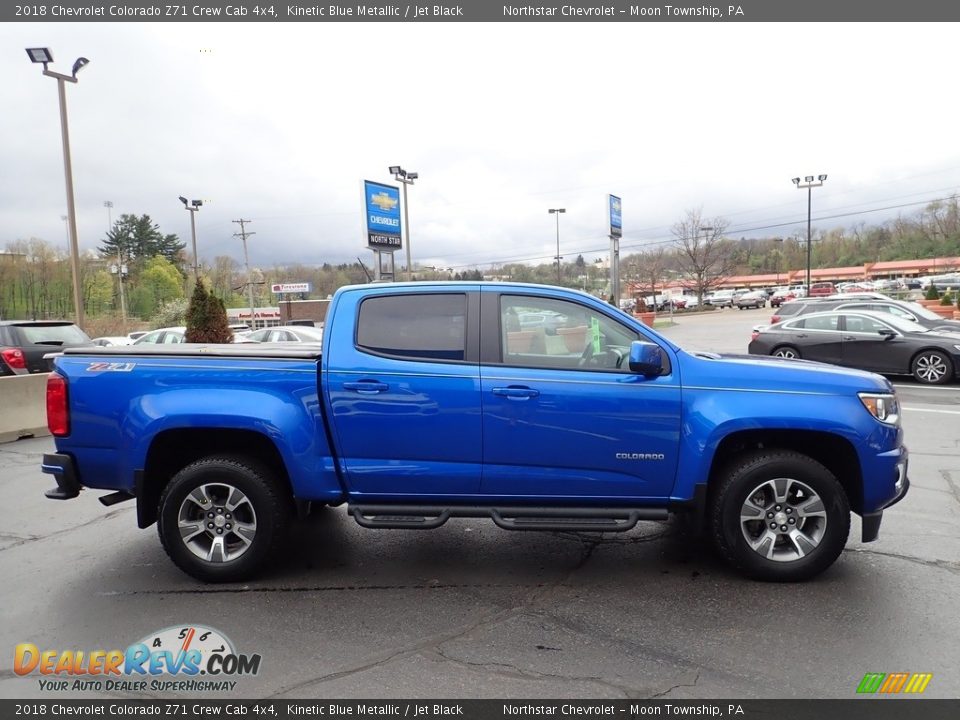 2018 Chevrolet Colorado Z71 Crew Cab 4x4 Kinetic Blue Metallic / Jet Black Photo #9