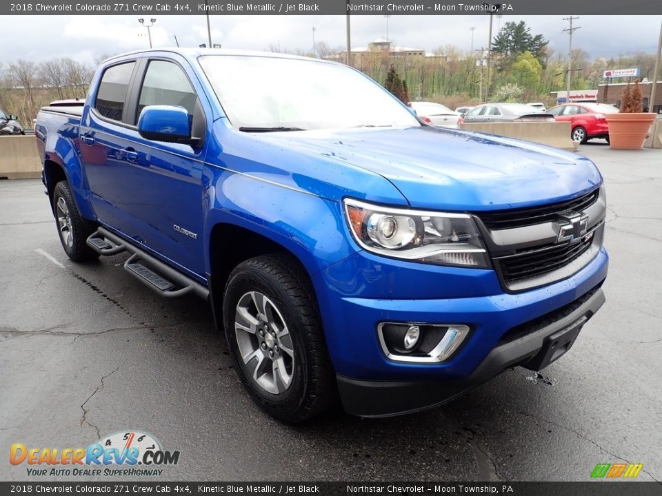 2018 Chevrolet Colorado Z71 Crew Cab 4x4 Kinetic Blue Metallic / Jet Black Photo #10