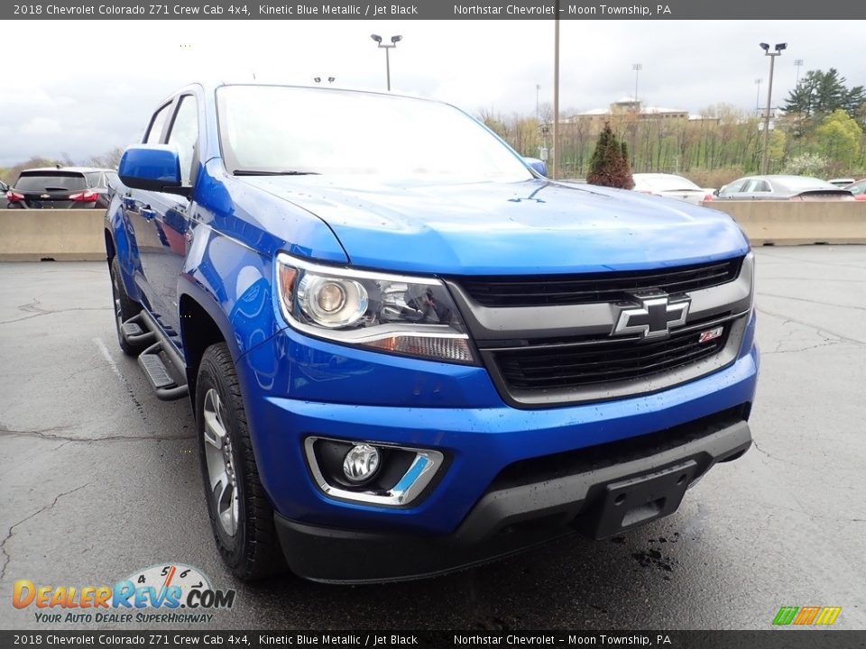 2018 Chevrolet Colorado Z71 Crew Cab 4x4 Kinetic Blue Metallic / Jet Black Photo #11