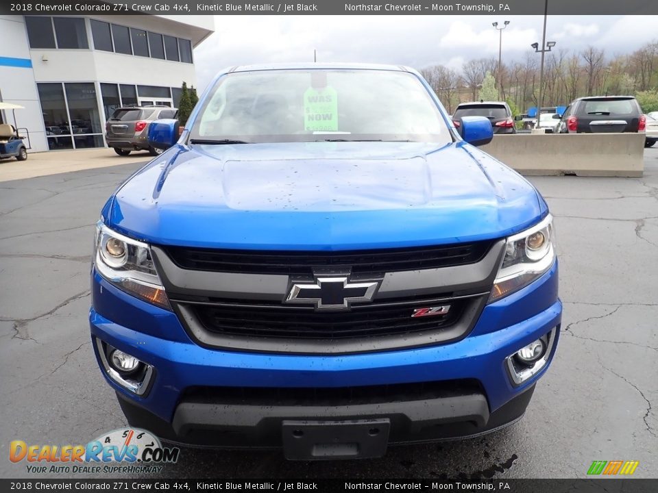 2018 Chevrolet Colorado Z71 Crew Cab 4x4 Kinetic Blue Metallic / Jet Black Photo #12
