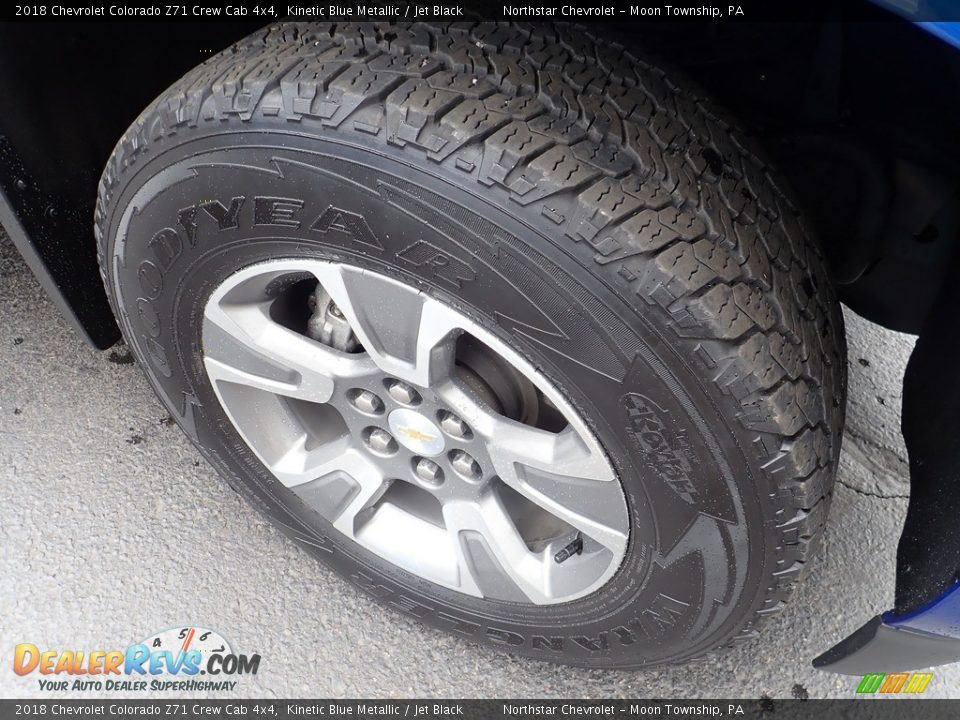 2018 Chevrolet Colorado Z71 Crew Cab 4x4 Kinetic Blue Metallic / Jet Black Photo #13