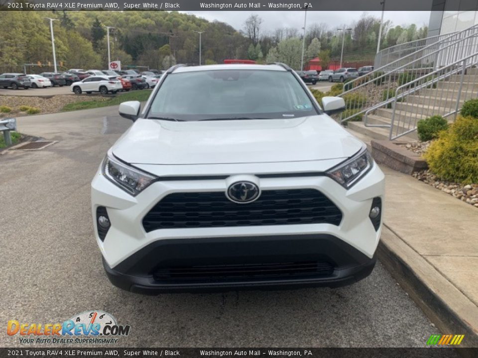 2021 Toyota RAV4 XLE Premium AWD Super White / Black Photo #12