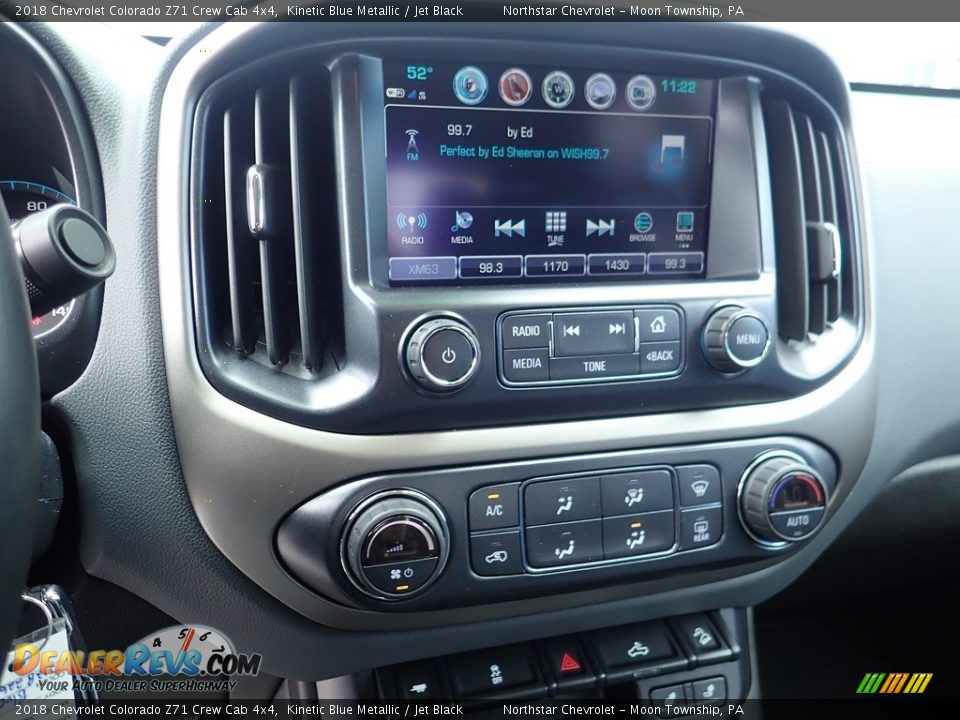 2018 Chevrolet Colorado Z71 Crew Cab 4x4 Kinetic Blue Metallic / Jet Black Photo #27