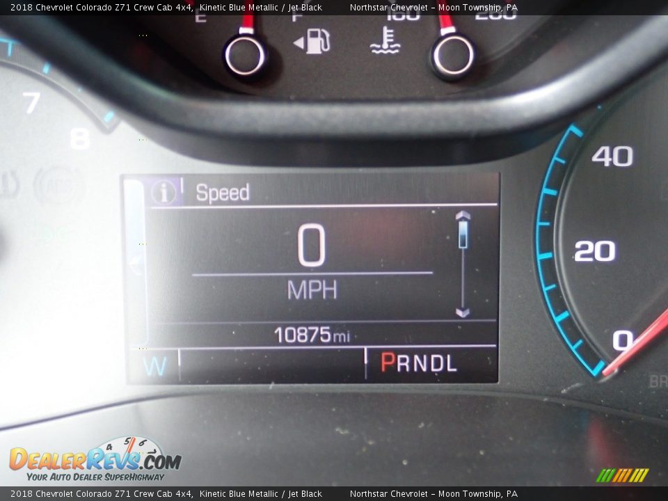 2018 Chevrolet Colorado Z71 Crew Cab 4x4 Kinetic Blue Metallic / Jet Black Photo #29