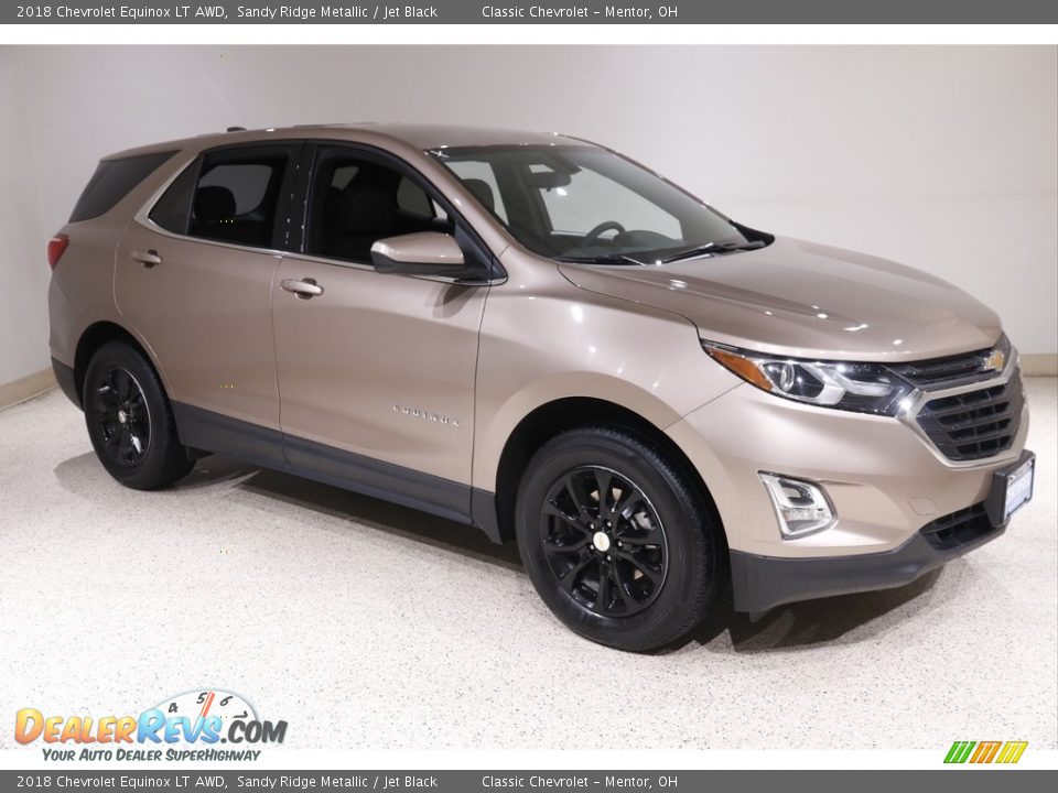 2018 Chevrolet Equinox LT AWD Sandy Ridge Metallic / Jet Black Photo #1