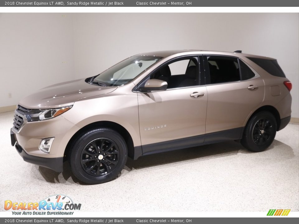 2018 Chevrolet Equinox LT AWD Sandy Ridge Metallic / Jet Black Photo #3