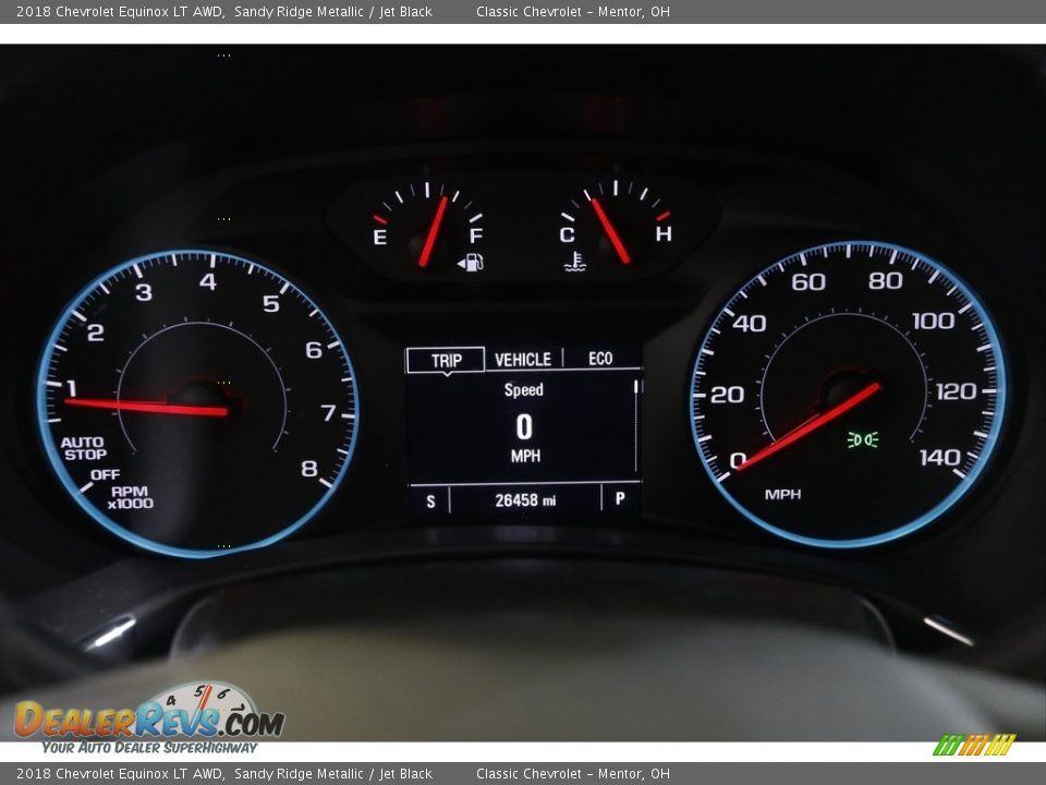 2018 Chevrolet Equinox LT AWD Sandy Ridge Metallic / Jet Black Photo #8