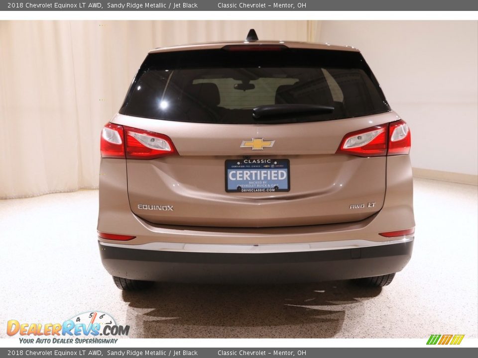 2018 Chevrolet Equinox LT AWD Sandy Ridge Metallic / Jet Black Photo #16