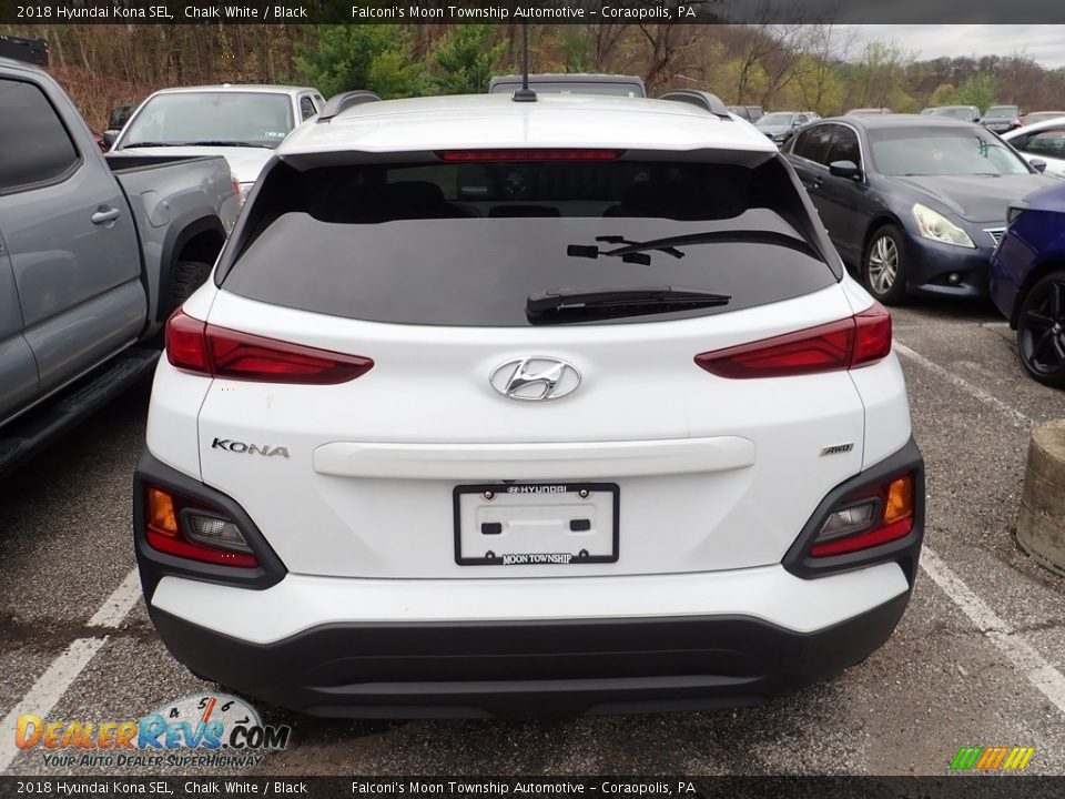 2018 Hyundai Kona SEL Chalk White / Black Photo #3