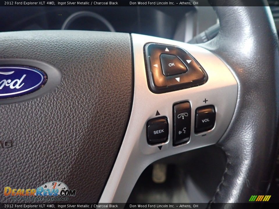 2012 Ford Explorer XLT 4WD Ingot Silver Metallic / Charcoal Black Photo #29