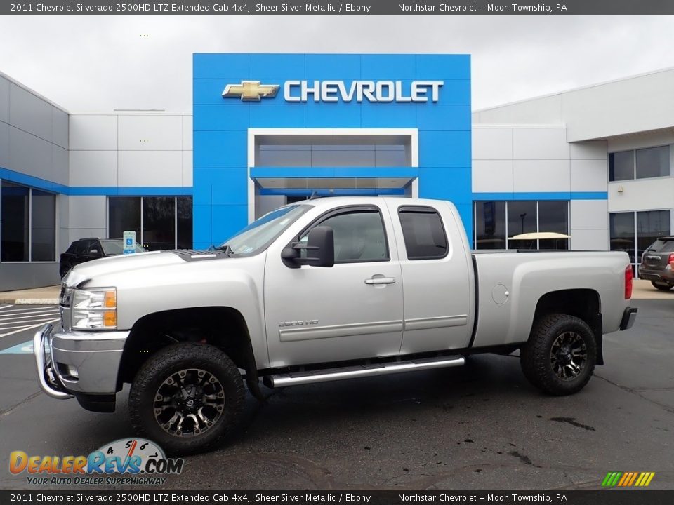 Sheer Silver Metallic 2011 Chevrolet Silverado 2500HD LTZ Extended Cab 4x4 Photo #1