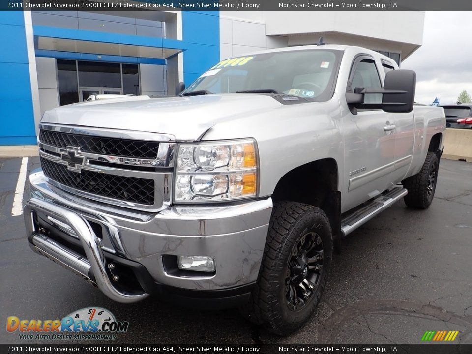 2011 Chevrolet Silverado 2500HD LTZ Extended Cab 4x4 Sheer Silver Metallic / Ebony Photo #2