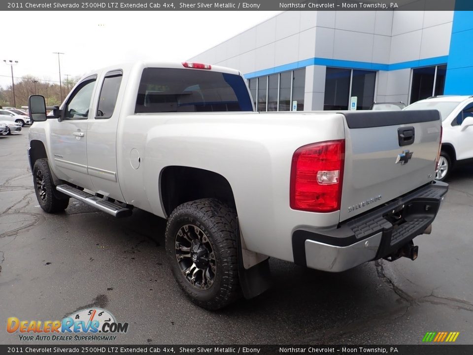 2011 Chevrolet Silverado 2500HD LTZ Extended Cab 4x4 Sheer Silver Metallic / Ebony Photo #4