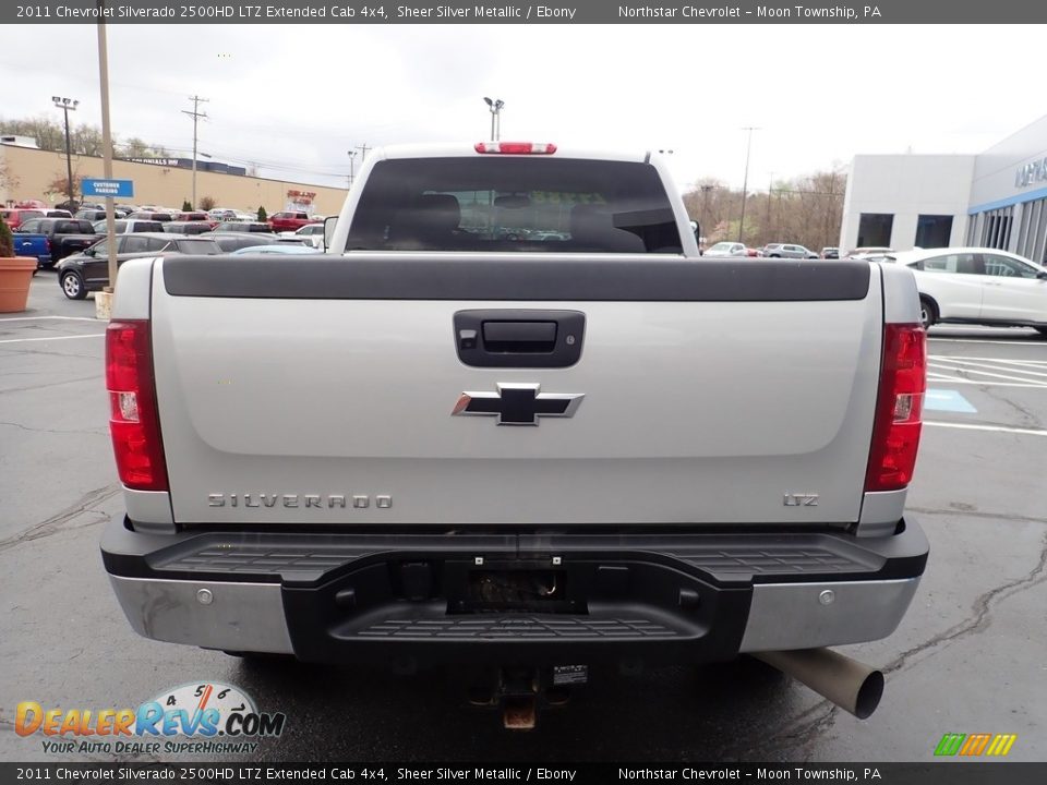 2011 Chevrolet Silverado 2500HD LTZ Extended Cab 4x4 Sheer Silver Metallic / Ebony Photo #6