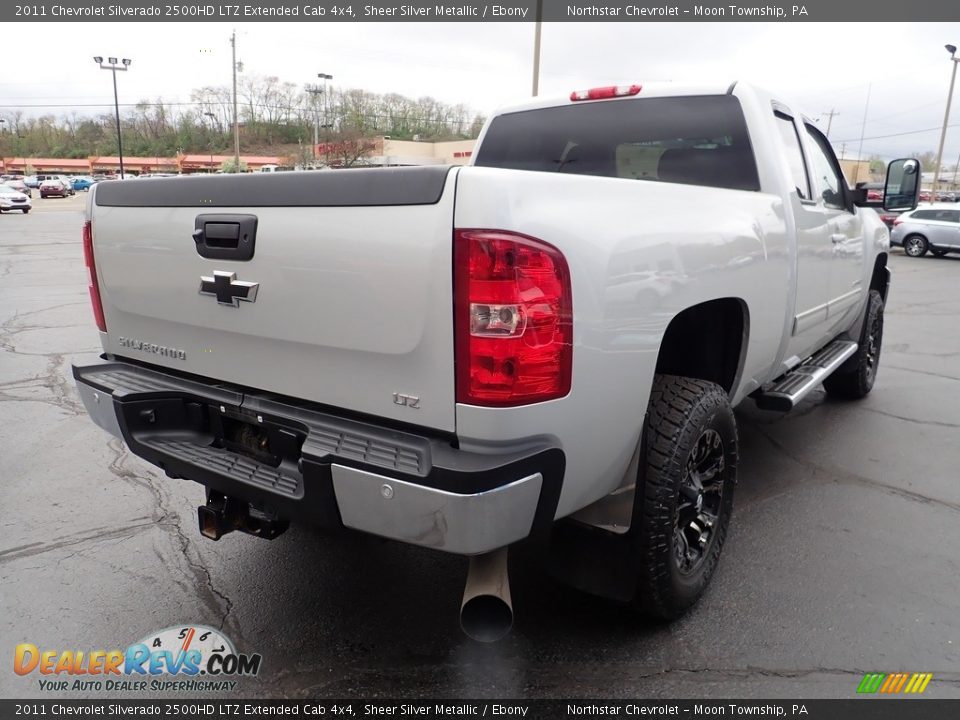 2011 Chevrolet Silverado 2500HD LTZ Extended Cab 4x4 Sheer Silver Metallic / Ebony Photo #7