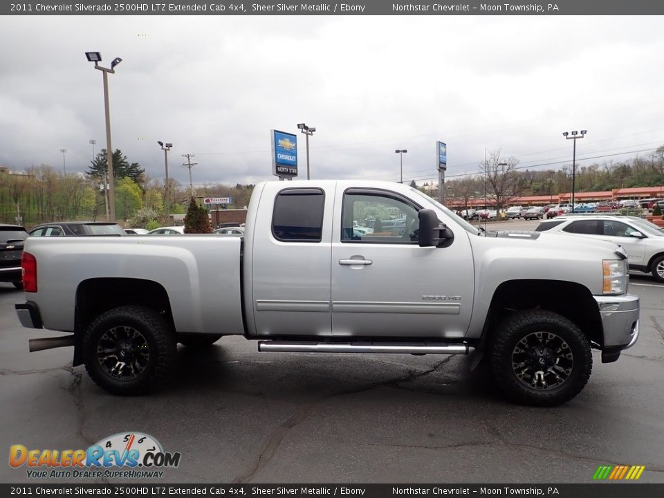 Sheer Silver Metallic 2011 Chevrolet Silverado 2500HD LTZ Extended Cab 4x4 Photo #9