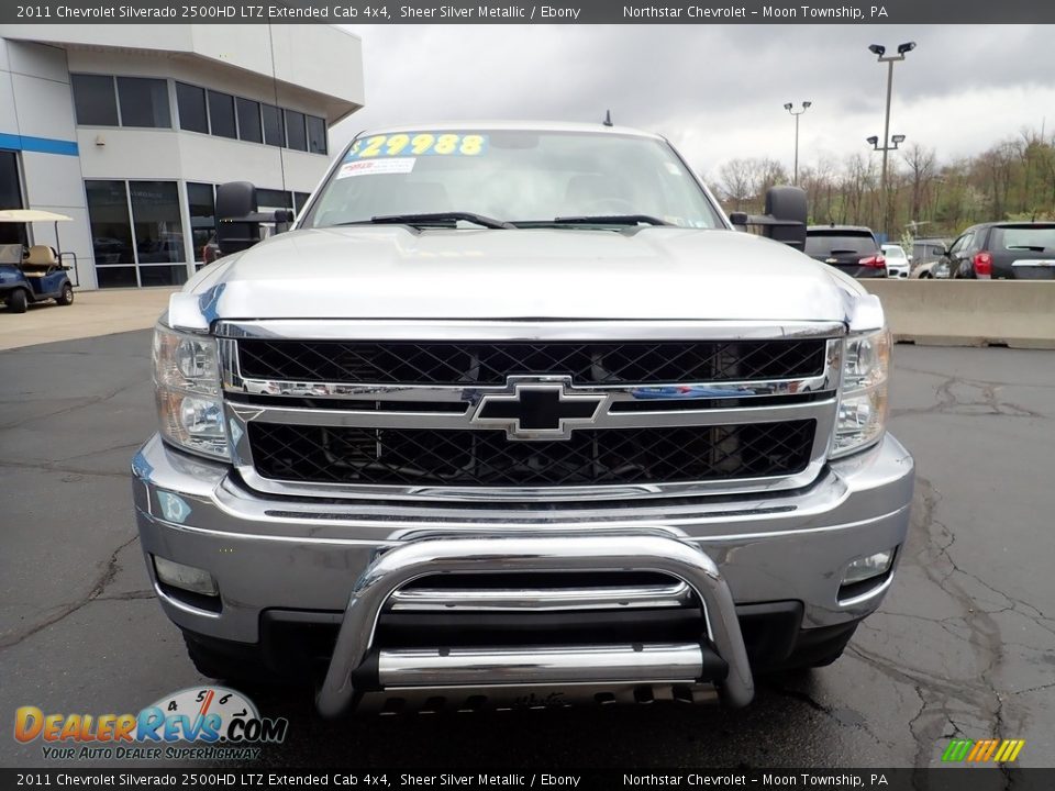2011 Chevrolet Silverado 2500HD LTZ Extended Cab 4x4 Sheer Silver Metallic / Ebony Photo #12