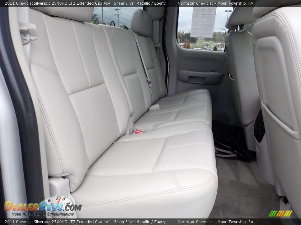Rear Seat of 2011 Chevrolet Silverado 2500HD LTZ Extended Cab 4x4 Photo #17