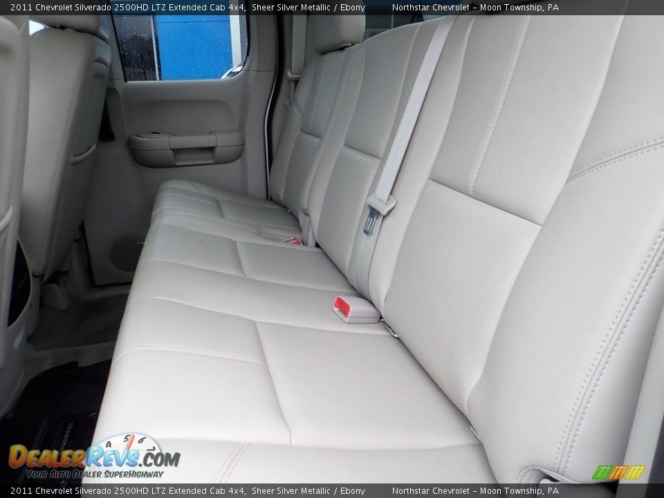 Rear Seat of 2011 Chevrolet Silverado 2500HD LTZ Extended Cab 4x4 Photo #20