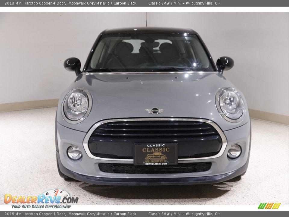 2018 Mini Hardtop Cooper 4 Door Moonwalk Grey Metallic / Carbon Black Photo #2