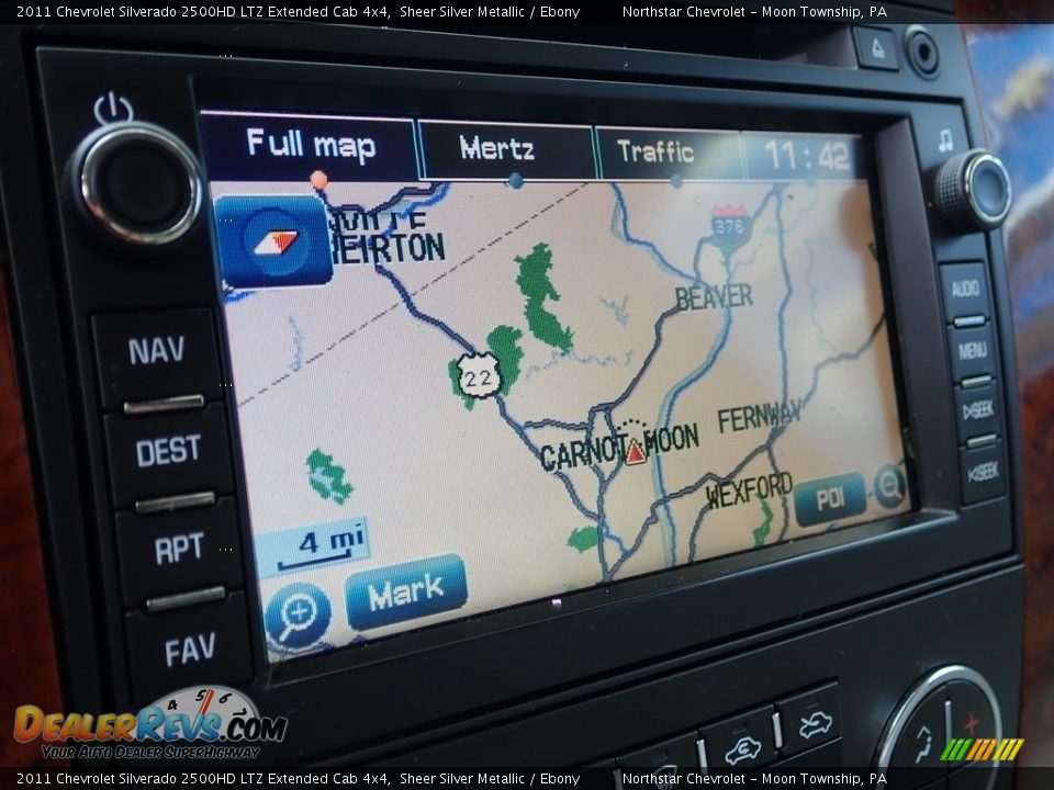 Navigation of 2011 Chevrolet Silverado 2500HD LTZ Extended Cab 4x4 Photo #26