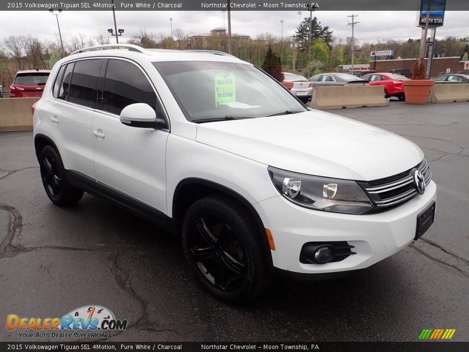 Pure White 2015 Volkswagen Tiguan SEL 4Motion Photo #11