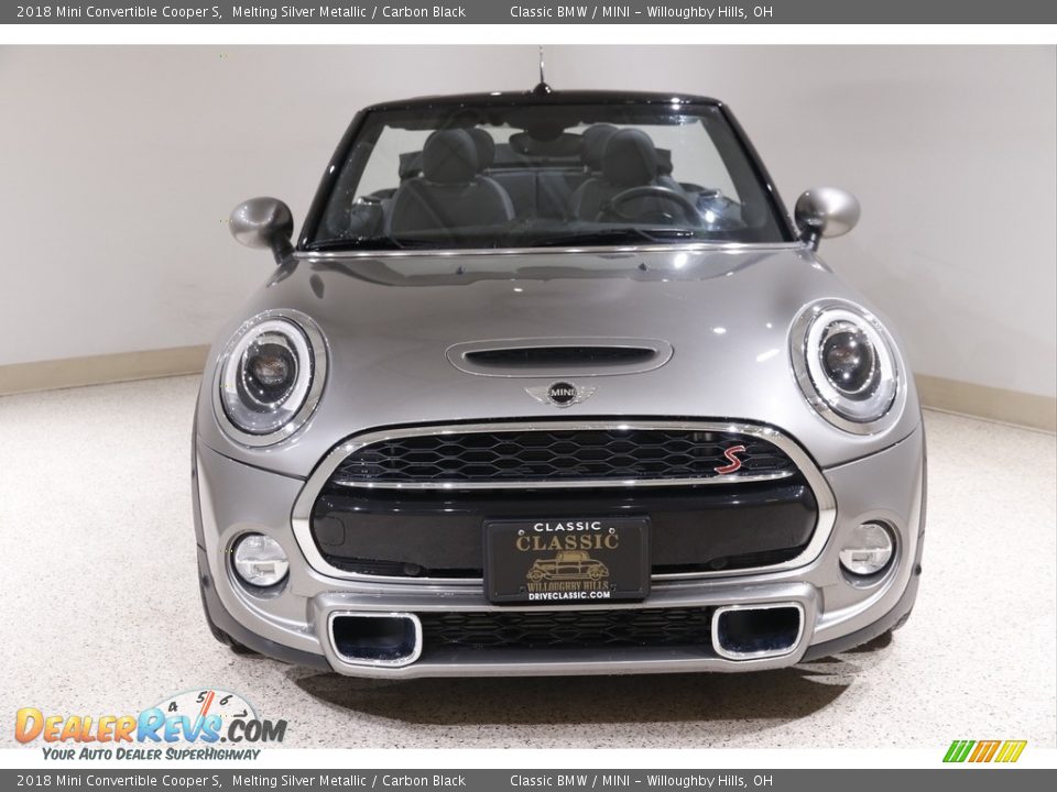 2018 Mini Convertible Cooper S Melting Silver Metallic / Carbon Black Photo #3