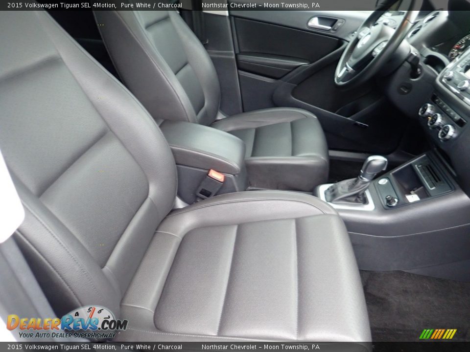 2015 Volkswagen Tiguan SEL 4Motion Pure White / Charcoal Photo #15