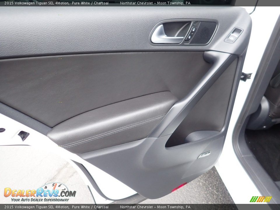 2015 Volkswagen Tiguan SEL 4Motion Pure White / Charcoal Photo #23
