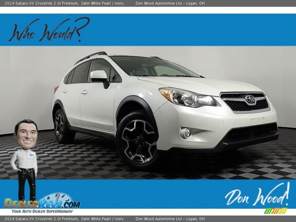 2014 Subaru XV Crosstrek 2.0i Premium Satin White Pearl / Ivory Photo #1