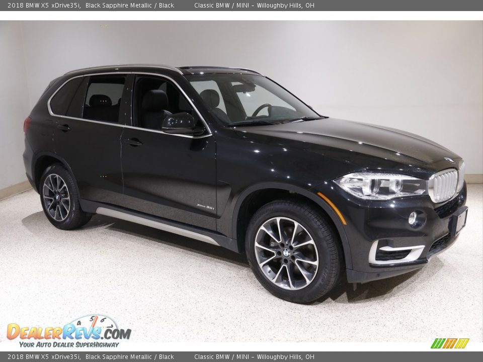 2018 BMW X5 xDrive35i Black Sapphire Metallic / Black Photo #1