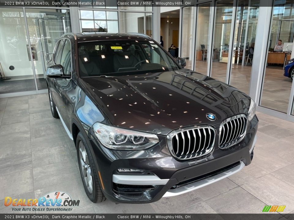 2021 BMW X3 xDrive30i Dark Graphite Metallic / Black Photo #1