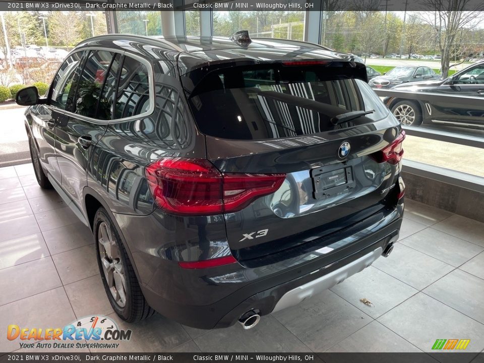 2021 BMW X3 xDrive30i Dark Graphite Metallic / Black Photo #2