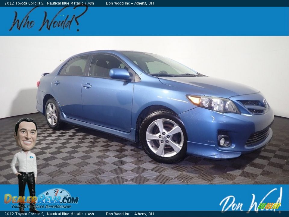 2012 Toyota Corolla S Nautical Blue Metallic / Ash Photo #1