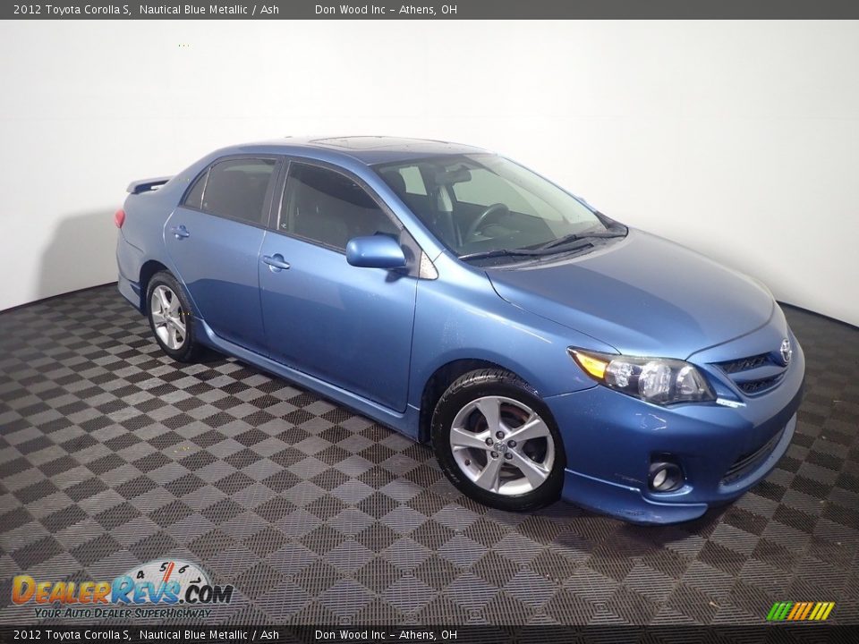 2012 Toyota Corolla S Nautical Blue Metallic / Ash Photo #3