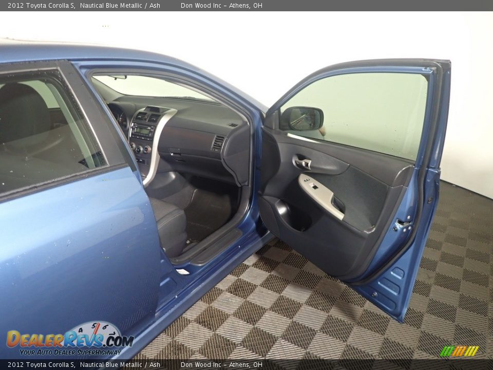 2012 Toyota Corolla S Nautical Blue Metallic / Ash Photo #36