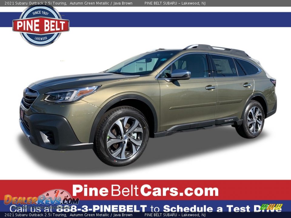 2021 Subaru Outback 2.5i Touring Autumn Green Metallic / Java Brown Photo #1