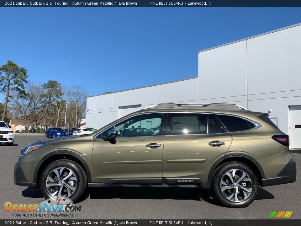 2021 Subaru Outback 2.5i Touring Autumn Green Metallic / Java Brown Photo #3