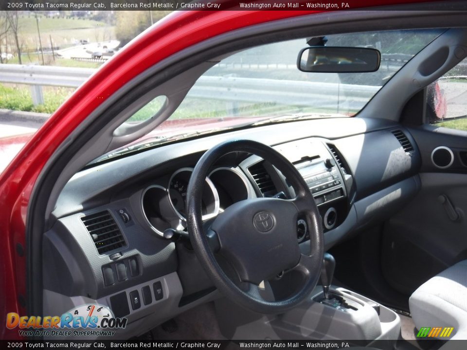 2009 Toyota Tacoma Regular Cab Barcelona Red Metallic / Graphite Gray Photo #12